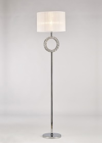 IL31535  Florence Crystal 167cm Floor Lamp 1 Light (18.29kg)